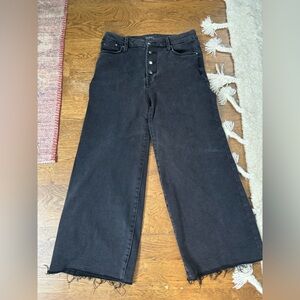 Time and Tru Black Wide Leg Jeans